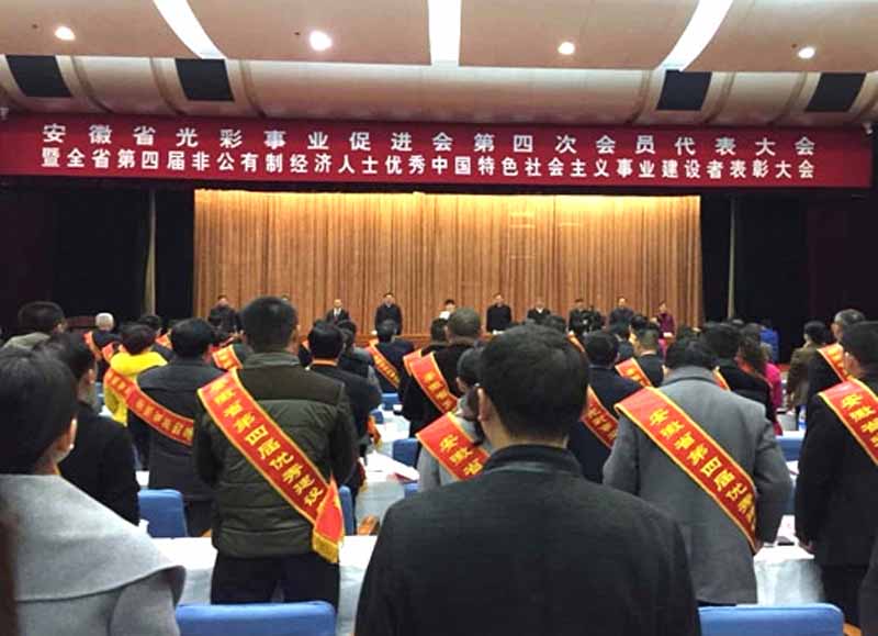 康明納董事長龍其成參加安徽省第四屆非公經(jīng)濟(jì)人士表彰大會
